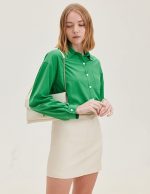 Hotouch Women Button Down Shirts Office Drop Shoulder Oversized Blouse Long Sleeve Boyfriend Dress Shirt with Pockets - Image 4
